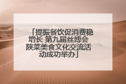 提振餐饮促消费稳增长 第九届丝博会陕菜美食文化交流活动成功举办