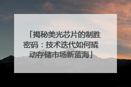 揭秘美光芯片的制胜密码：技术迭代如何撬动存储市场新蓝海