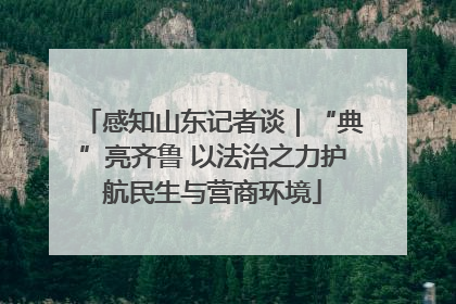 感知山东记者谈｜“典”亮齐鲁 以法治之力护航民生与营商环境