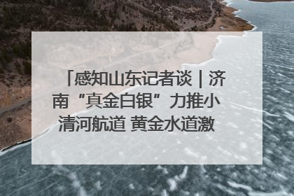 感知山东记者谈｜济南“真金白银”力推小清河航道 黄金水道激活区域经济新动能