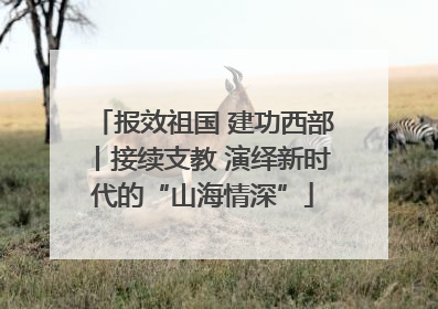 报效祖国 建功西部丨接续支教 演绎新时代的“山海情深”