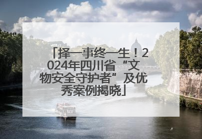 择一事终一生！2024年四川省“文物安全守护者”及优秀案例揭晓