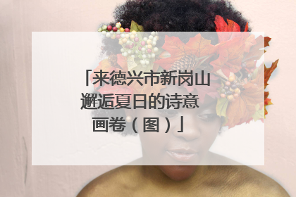 来德兴市新岗山 邂逅夏日的诗意画卷（图）