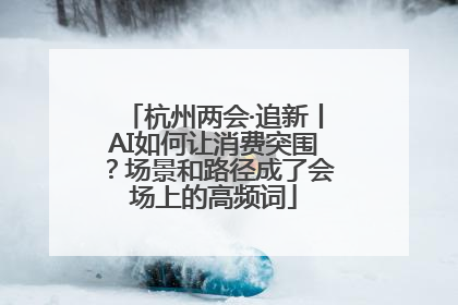 杭州两会·追新丨AI如何让消费突围？场景和路径成了会场上的高频词