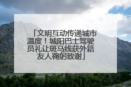 文明互动传递城市温度！城阳巴士驾驶员礼让斑马线获外籍友人鞠躬致谢