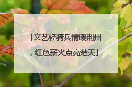 文艺轻骑兵情暖荆州，红色薪火点亮楚天