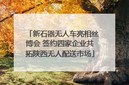 新石器无人车亮相丝博会 签约四家企业共拓陕西无人配送市场