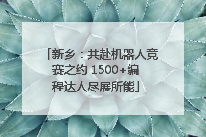 新乡：共赴机器人竞赛之约 1500+编程达人尽展所能