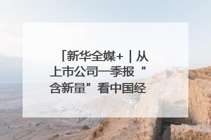 新华全媒+｜从上市公司一季报“含新量”看中国经济发展向“新”