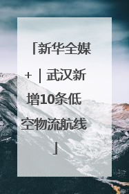 新华全媒+｜武汉新增10条低空物流航线
