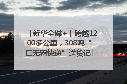新华全媒+丨跨越1200多公里，308吨“巨无霸快递”送货记