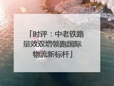 时评：中老铁路量效双增领跑国际物流新标杆