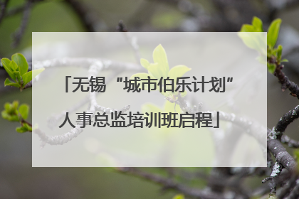 无锡“城市伯乐计划”人事总监培训班启程