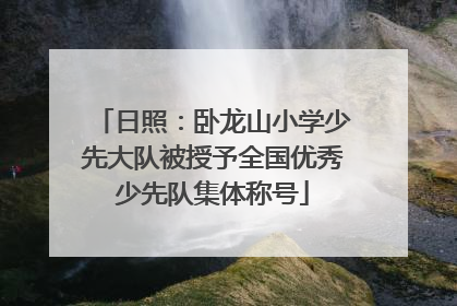日照：卧龙山小学少先大队被授予全国优秀少先队集体称号