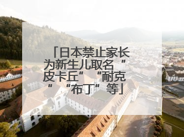 日本禁止家长为新生儿取名“皮卡丘”“耐克”“布丁”等