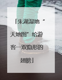 朱湖湿地“天地图”给游客一双隐形的翅膀