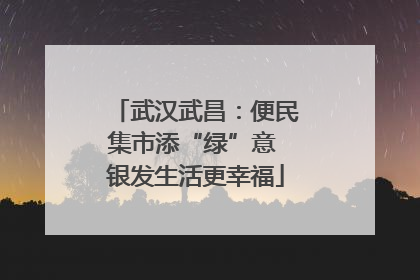 武汉武昌：便民集市添“绿”意 银发生活更幸福