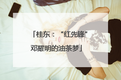 桂东：“红先锋”邓耀明的油茶梦