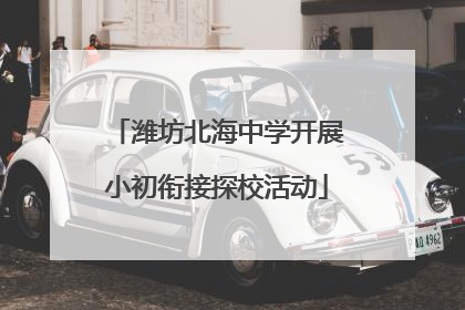 潍坊北海中学开展小初衔接探校活动