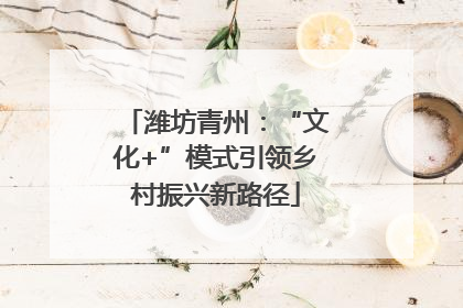潍坊青州：“文化+”模式引领乡村振兴新路径