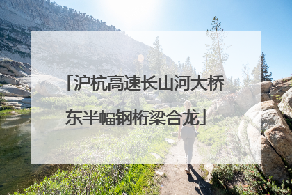 沪杭高速长山河大桥东半幅钢桁梁合龙