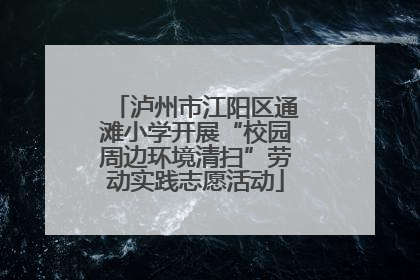 泸州市江阳区通滩小学开展“校园周边环境清扫”劳动实践志愿活动