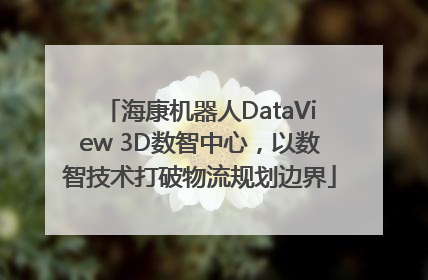海康机器人DataView 3D数智中心，以数智技术打破物流规划边界