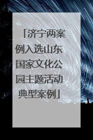 济宁两案例入选山东国家文化公园主题活动典型案例