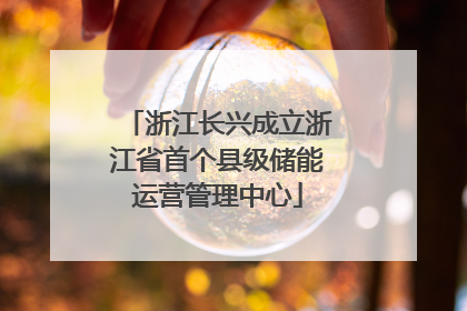 浙江长兴成立浙江省首个县级储能运营管理中心