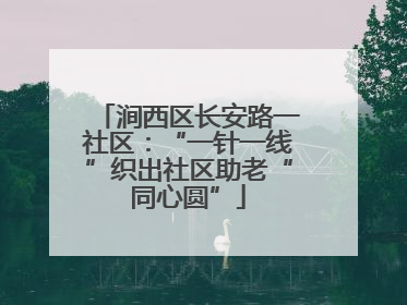 涧西区长安路一社区：“一针一线”织出社区助老“同心圆”