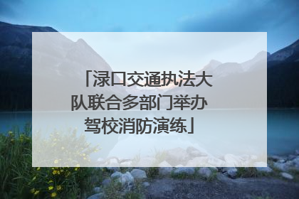 渌口交通执法大队联合多部门举办驾校消防演练