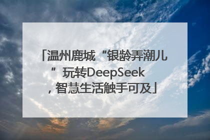 温州鹿城“银龄弄潮儿”玩转DeepSeek，智慧生活触手可及