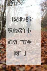 湖北咸宁织密端午节消防“安全网”