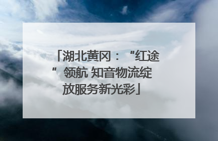 湖北黄冈：“红途”领航 知音物流绽放服务新光彩