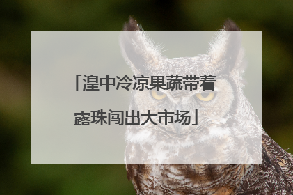 湟中冷凉果蔬带着露珠闯出大市场