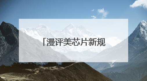 漫评美芯片新规：“打地鼠”