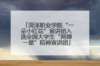 菏泽职业学院“一朵小红花”宣讲团入选全国大学生“两弹一星”精神宣讲团