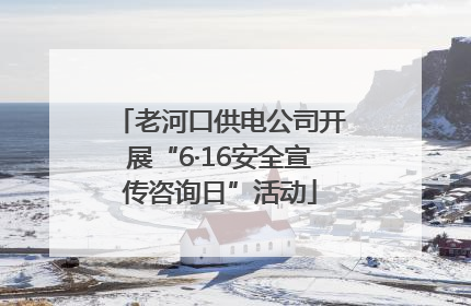 老河口供电公司开展“6·16安全宣传咨询日”活动