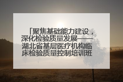 聚焦基础能力建设，深化检验质量发展——湖北省基层医疗机构临床检验质量控制培训班（孝感站）成功举办
