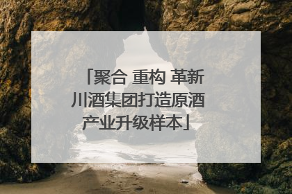 聚合 重构 革新 川酒集团打造原酒产业升级样本