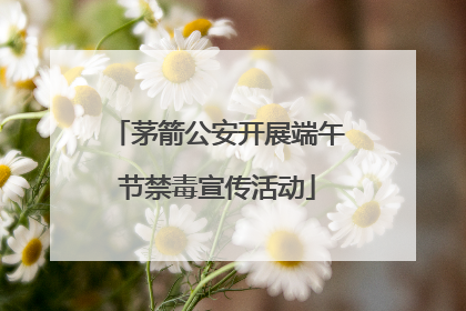 茅箭公安开展端午节禁毒宣传活动