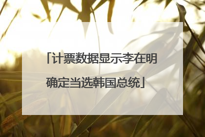 计票数据显示李在明确定当选韩国总统