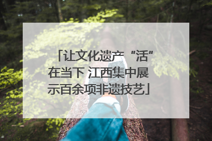 让文化遗产“活”在当下 江西集中展示百余项非遗技艺
