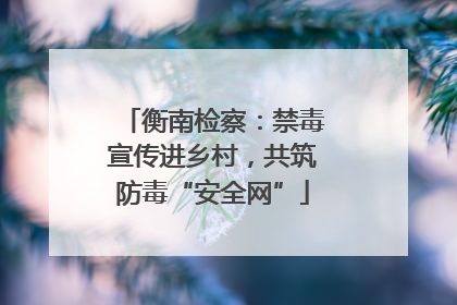 衡南检察：禁毒宣传进乡村，共筑防毒“安全网”