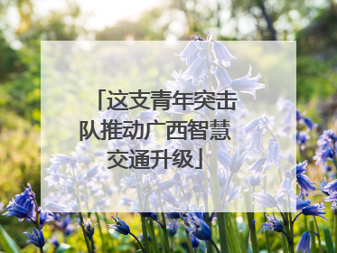 这支青年突击队推动广西智慧交通升级