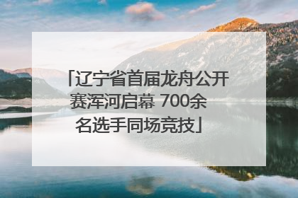 辽宁省首届龙舟公开赛浑河启幕 700余名选手同场竞技