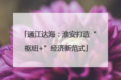 通江达海：淮安打造“枢纽+”经济新范式