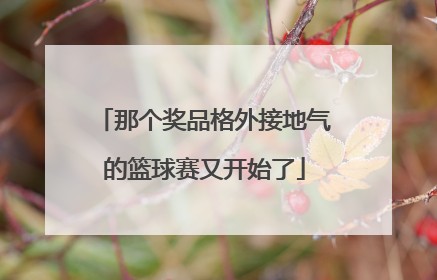 那个奖品格外接地气的篮球赛又开始了