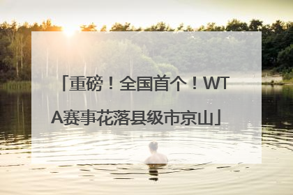 重磅！全国首个！WTA赛事花落县级市京山