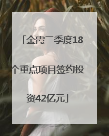金霞二季度18个重点项目签约投资42亿元